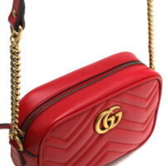 Gucci GG Marmont Shoulder Bag Hibiscus Red - Picture 6 of 6